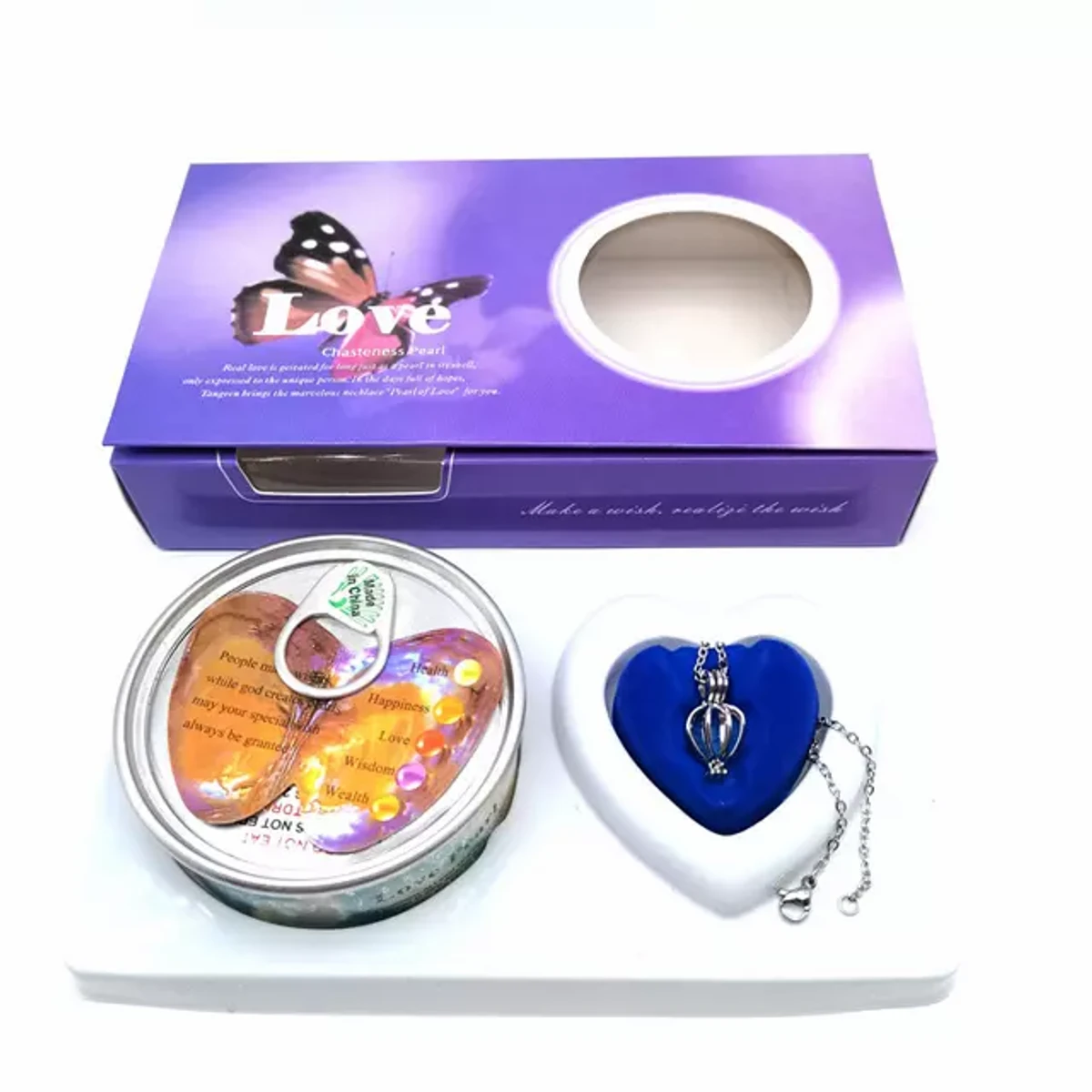 Pearl Necklace (Pearl box with stainless steel With liquid 🦪)